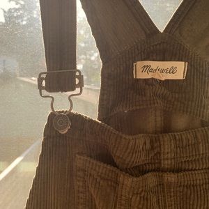 Madewell cord overalls
